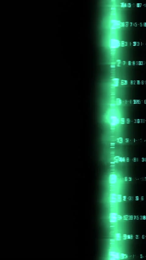 Vertical video - Blue Binary Computer Code Background Stockbeeldmateriaal 228570786