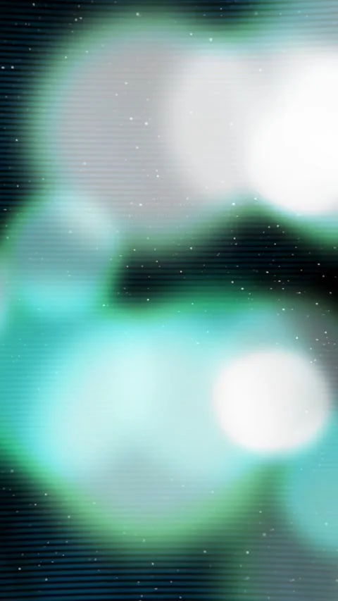 Vertical video: Blue node showing, bokeh moving, merging, drifting, glitch Stock Footage 335263849
