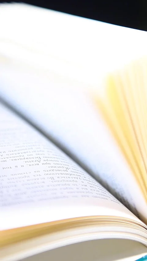 Vertical video of book page Stock Footage 240621858