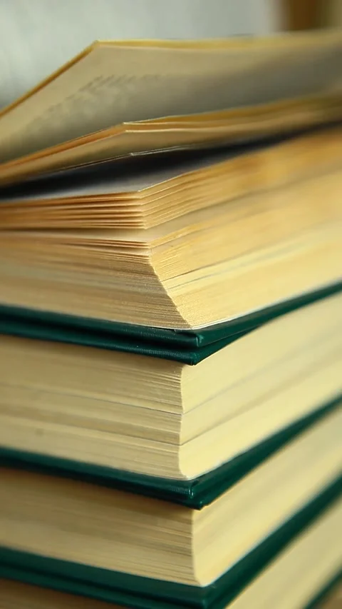 Vertical video of book page Stock Footage 240723711
