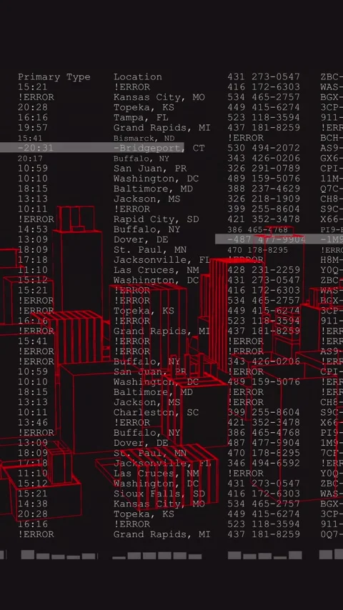 Vertical video: On boot central data column updating while red boxes rising, Stock Footage 348567422