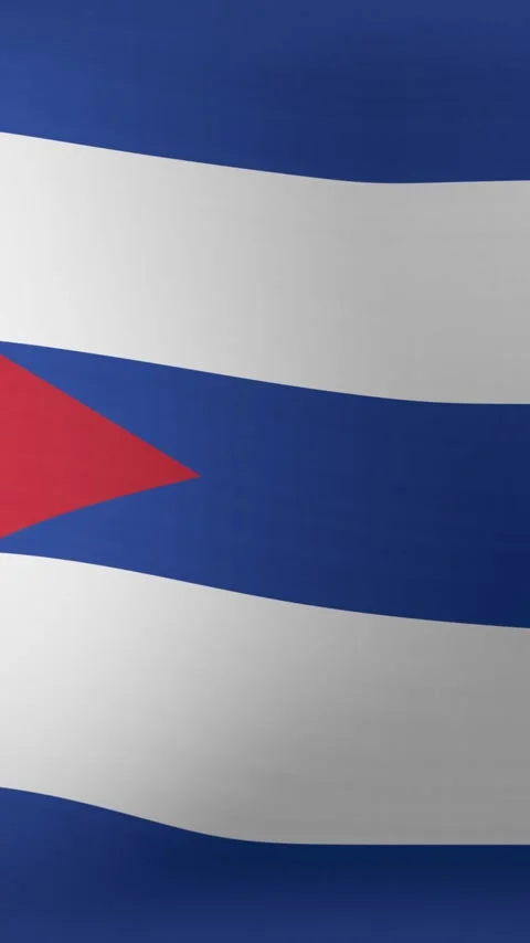 Vertical video: Breeze causing flag fabric rippling tight, revealing red Stock Footage 348567735