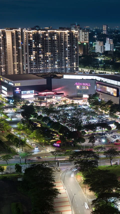 Vertical video - BSD Night Timelapse Stock Footage 329048179