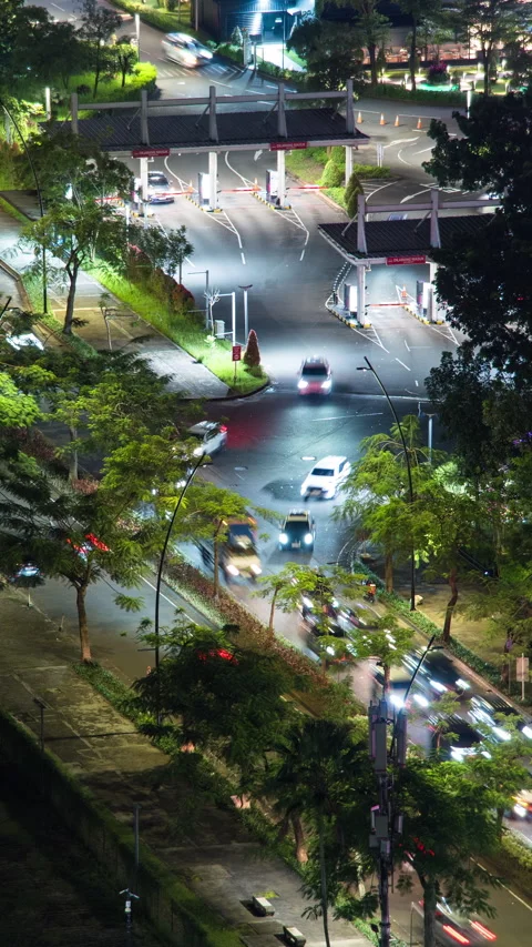 Vertical video - BSD Night Timelapse Stock Footage 329057231