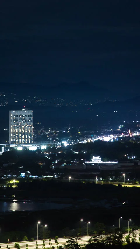 Vertical video - BSD Night Timelapse Stock Footage 329059502