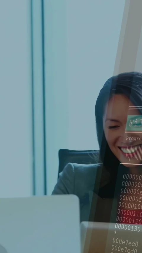 Vertical video: Buyer tapping app confirming order activating icons while driver Stock Footage 330260224
