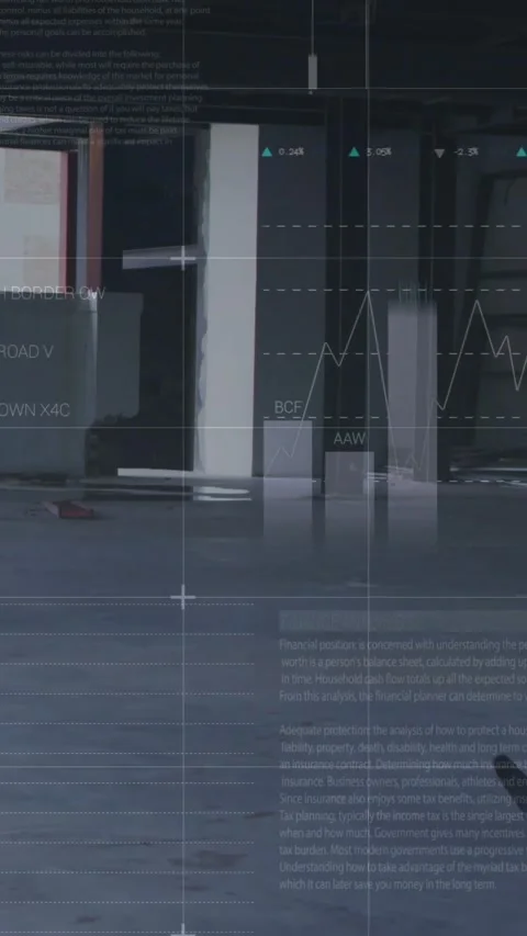 Vertical video: Cam panning HUD over build, cone staying as ball rolling past Video stock 328398097