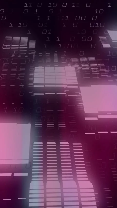 Vertical video: Camera pulling back revealing depth as stacks rising, shifting Stock Footage 328331838