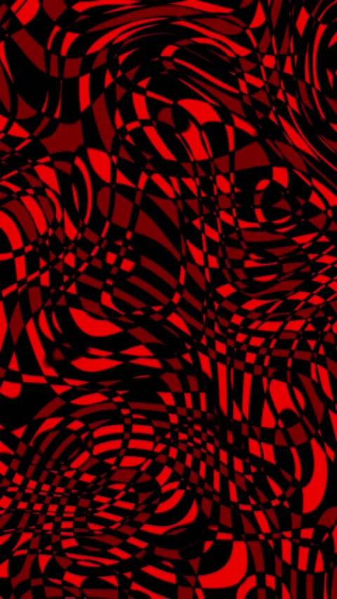 Vertical Video of Chaotic Red and Black Pattern, Seamless Loop Stock Footage 344328869