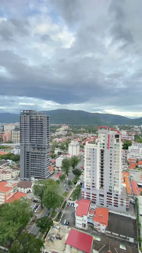 Vertical video of Cityscape Stock Footage 299785510