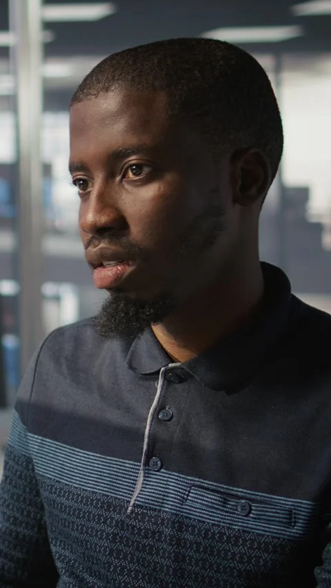 Vertical video Close up of system administrator doing software quality assurance Stock Footage 319485079