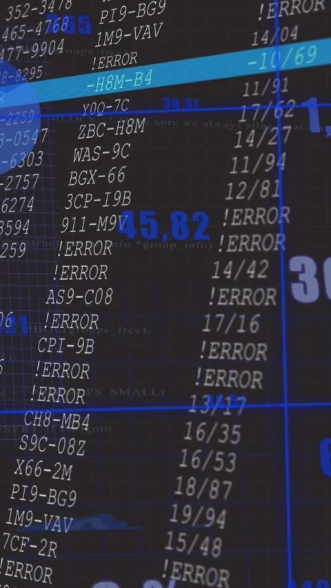 Vertical video: Close-up zooming, dashboard panning, cyan bar selecting !ERROR Stock Footage 329552373