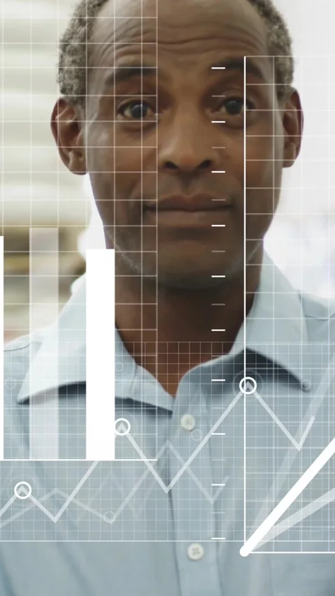 Vertical video: Cloud icon showing on man, starting zoom, revealing face as Stock Footage 330195915