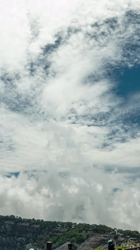 Vertical video - Cloud Timelapse Stock Footage 334055082