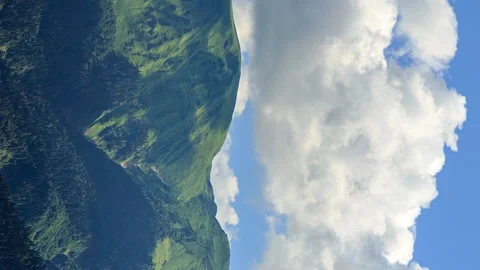 Vertical video. Clouds over the mountains. TimeLapse. HDR. Sochi, Russia Stockbeeldmateriaal 85882340