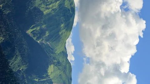 Vertical video. Clouds over the mountains. TimeLapse. HDR. Sochi, Russia Stockbeeldmateriaal 85882402
