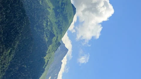 Vertical video. Clouds over the mountains. TimeLapse. HDR. Sochi, Russia Stockbeeldmateriaal 85882410