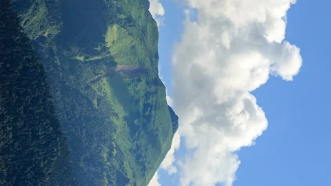 Vertical video. Clouds over the mountains. TimeLapse. HDR. Sochi, Russia 動画素材 85882478