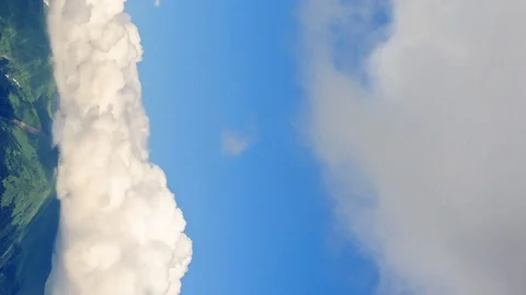 Vertical video. Clouds over the ridge. TimeLapse. Krasnaya Polyana, Sochi, 스톡 동영상 85362149