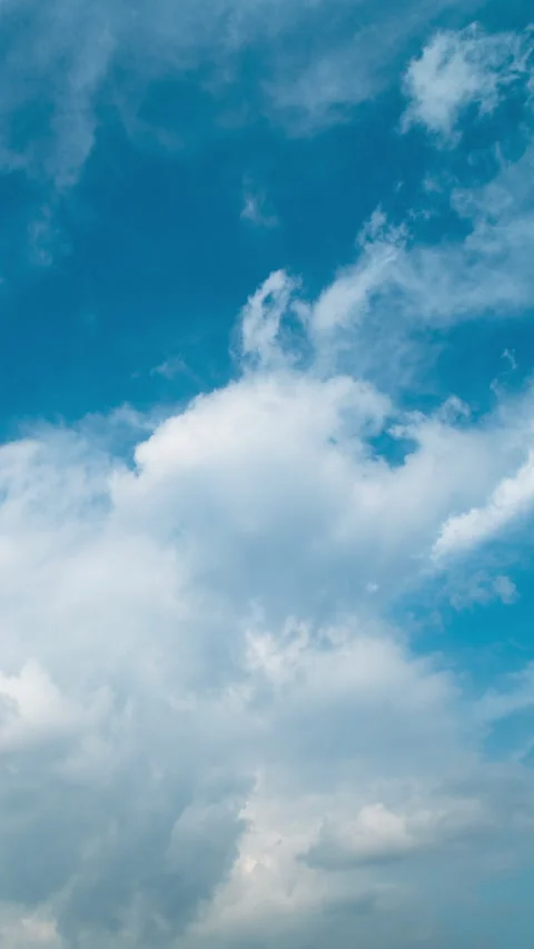 Vertical video - Clouds Timelapse Stock Footage 288220623