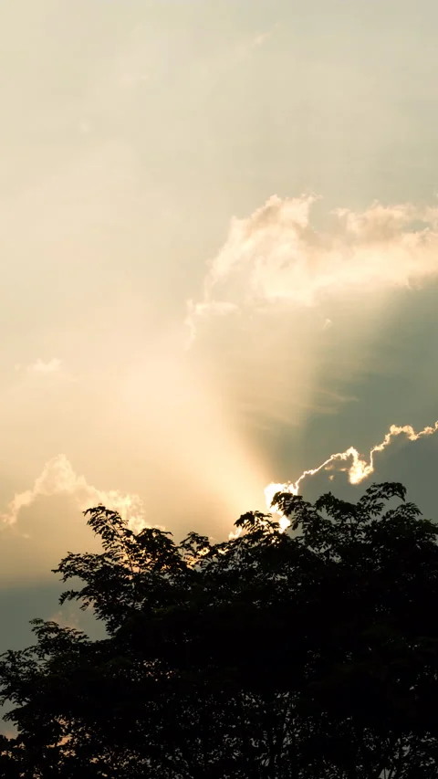 Vertical video - Clouds Timelapse Stock Footage 291908805