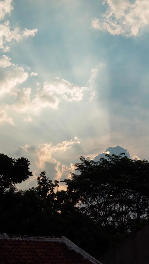 Vertical video - Clouds Timelapse Stock Footage 291909409