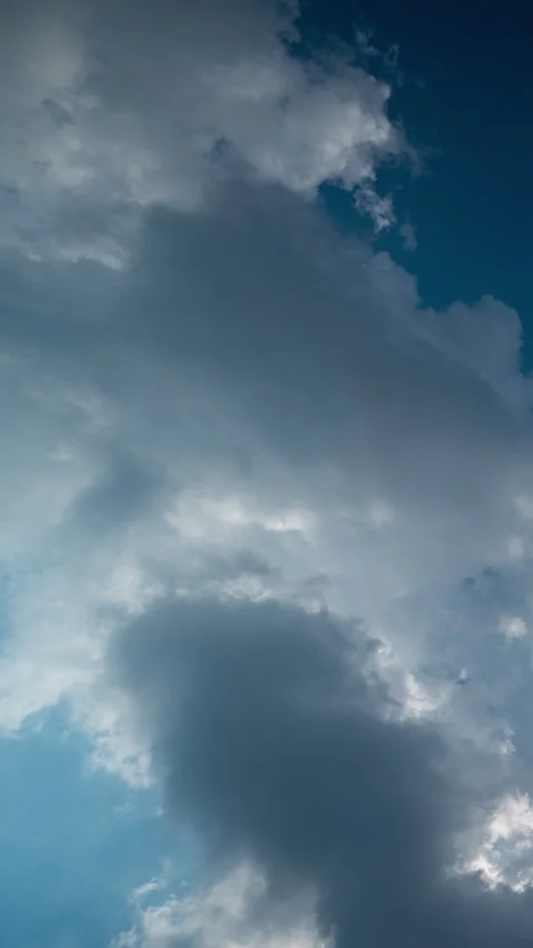 Vertical video - Clouds Timelapse Stock Footage 306568389