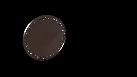 Vertical video coin of  Ehereum on transparent alpha background, slow motion Stock Footage 119071525