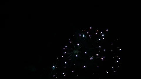 VERTICAL VIDEO, Colorful firework display celebration in the night sky Stock Footage 123018706