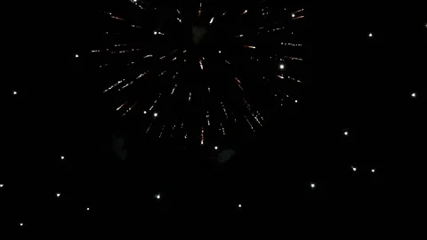 VERTICAL VIDEO, Colorful firework display celebration in the night sky Stock Footage 123023016