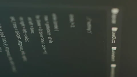 Vertical video: Computer display of software developer typing database functions Stock Footage 219701691