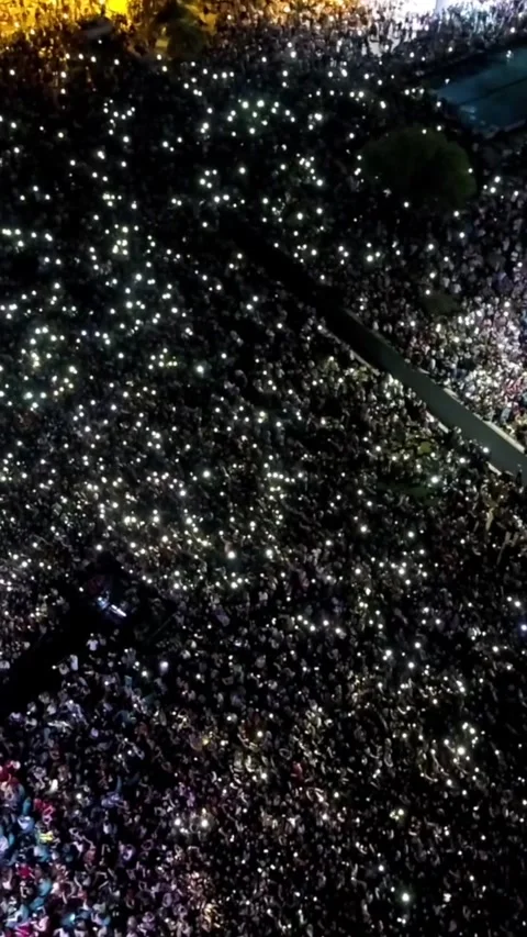 Vertical video at the concert Stock Footage 307483844