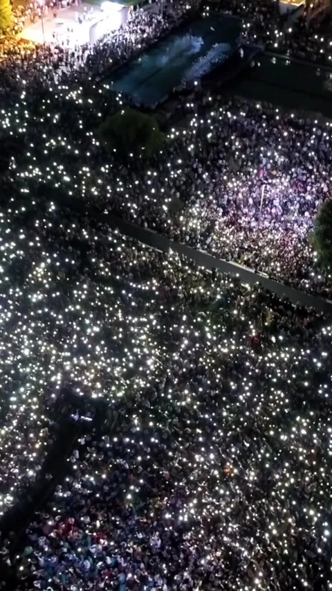 Vertical video at the concert Stock Footage 307483847