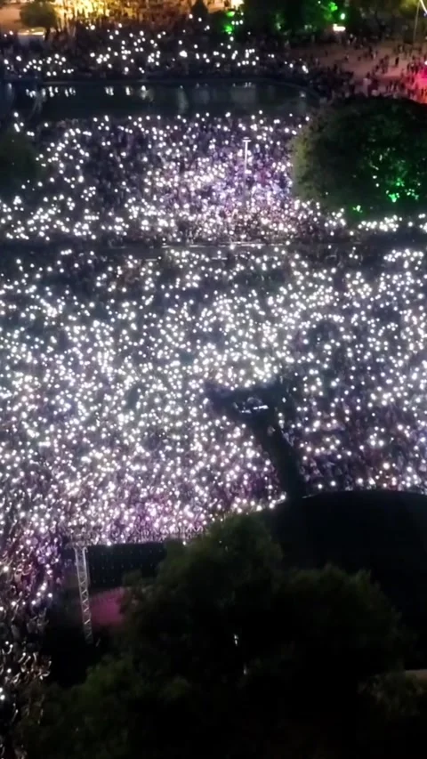 Vertical video at the concert Stock-Footage 307483864