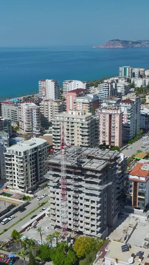 Vertical Video of Construction Supervisors Checking Structural Work Stock Footage 342353701