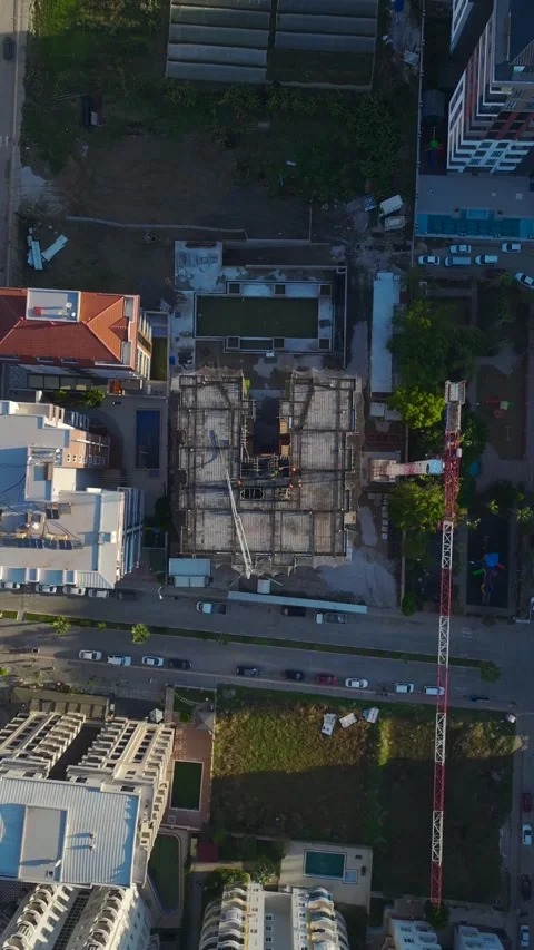 Vertical Video: Construction Workers Completing Floor Preparations With Stock Footage 342567140