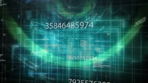 Vertical video: Core tunnel forming on play, cascading grids and drifting Stock Footage 332746923