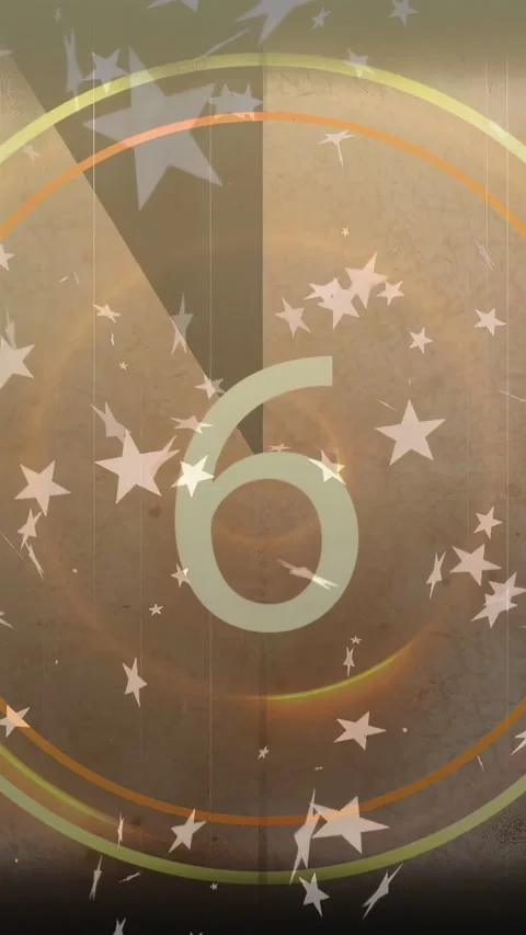 Vertical video: Countdown counting down 10 to 1 on play, showing rings, drifting Stock Footage 335263896