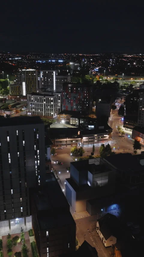 Vertical Video of Coventry, Vertical Aerial View Shot Stock Footage 292738260
