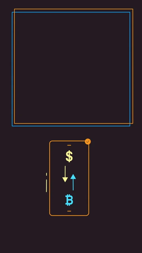 Vertical video of cryptocurrency black background. 库存影片 171535259