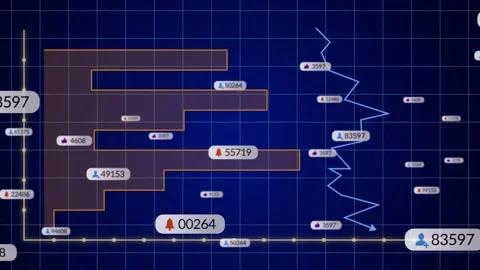 Vertical video: Cursor clicking expanding orange steps on data grid showing Stock Footage 332591847