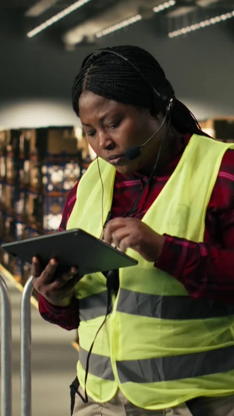 Vertical Video Customer support complaint, fulfillment center, express delivery Stock Footage 330202171