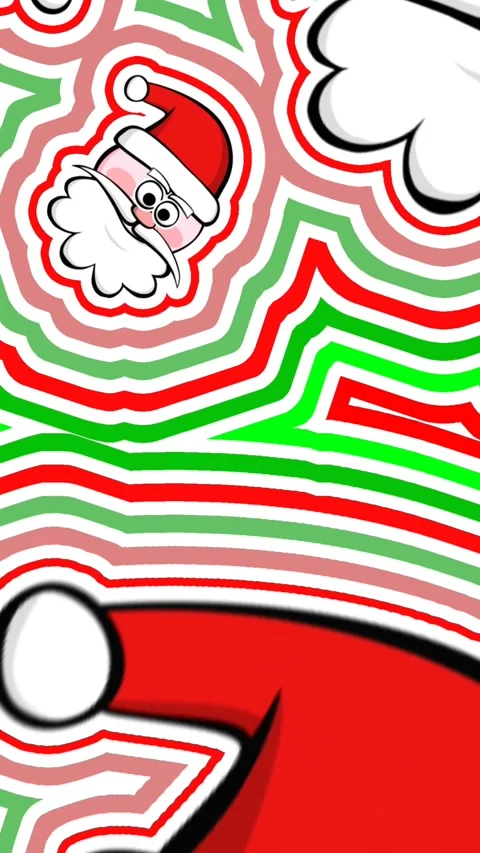 Vertical video of a cute Gingerbread man dancing salsa with echo effect. Vidéo 320817885