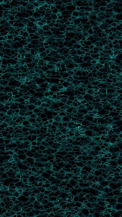 Vertical Video of Cyan Liquid Texture Flowing, Seamless Loop Stock Footage 344330427