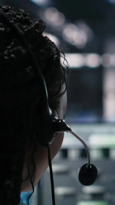 Vertical video Data center admin using AI assistant to provide user technical Stock Footage 313455841