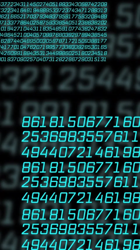 Vertical video: Data pulse starting cyan columns growing and moving, showing Stock Footage 348568037
