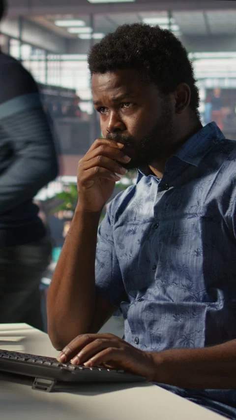 Vertical video Data scientist developing and maintaining machine learning APIs Stock Footage 319484781