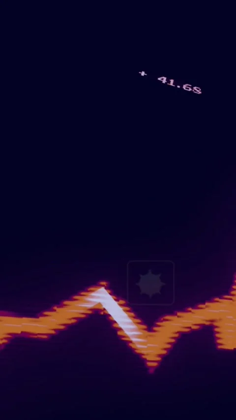 Vertical video: Data wave pulsing marker moving label popping causing column Stock Footage 330581206