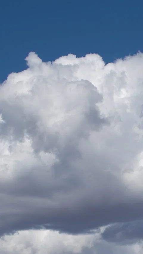 Vertical Video Developing Monsoon Thunderstorm in Sky Video stock 232925731