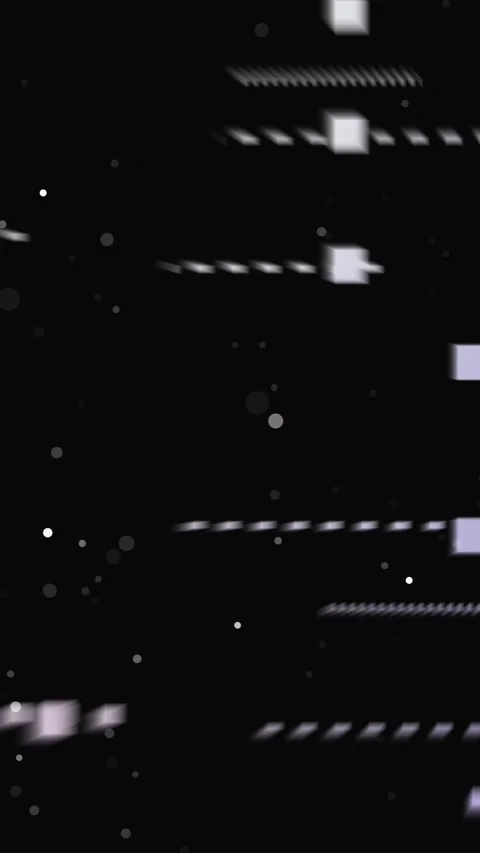Vertical video displaying abstract digital glitch with dynamic white and pu.. Stock Footage 321725219